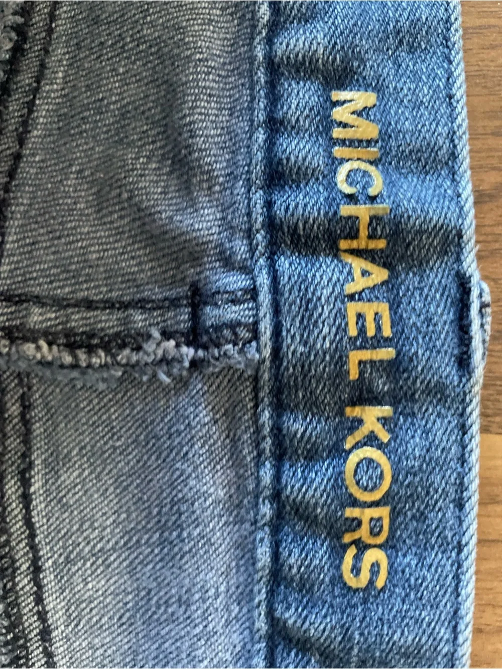 Michael Kors Medium Blue Straight-Leg Jeans